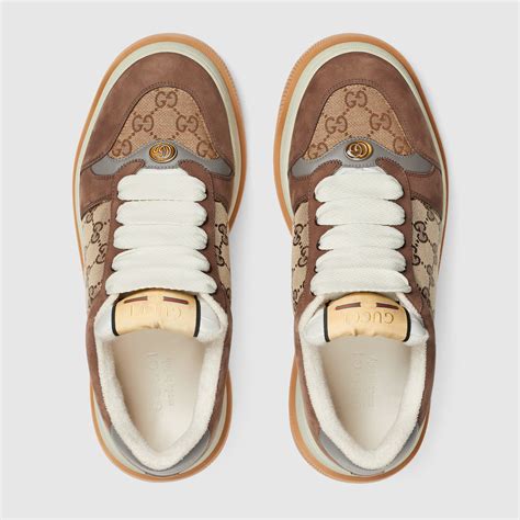 gucci men's screener gg sneaker|gucci gg canvas sneakers.